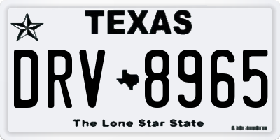 TX license plate DRV8965