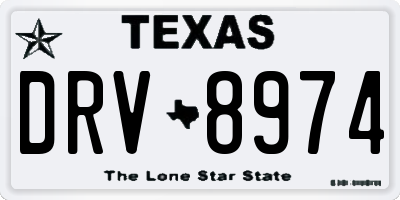 TX license plate DRV8974