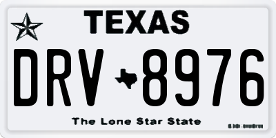 TX license plate DRV8976