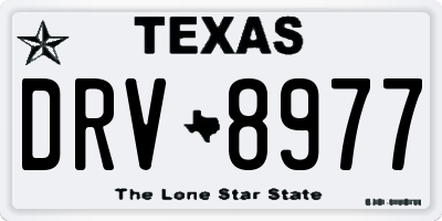 TX license plate DRV8977