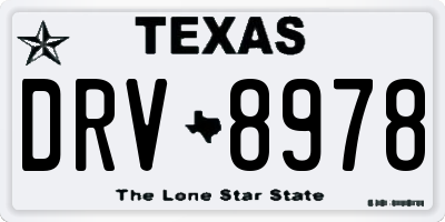 TX license plate DRV8978