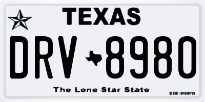 TX license plate DRV8980