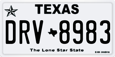 TX license plate DRV8983