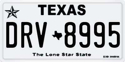 TX license plate DRV8995