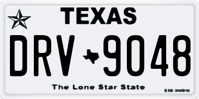 TX license plate DRV9048