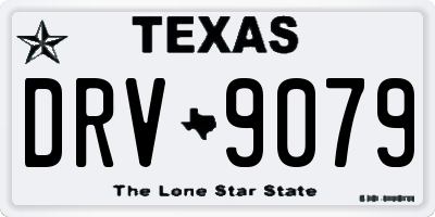 TX license plate DRV9079