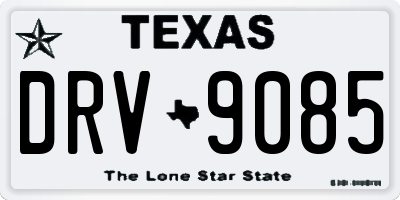 TX license plate DRV9085