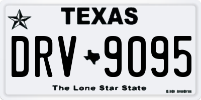 TX license plate DRV9095