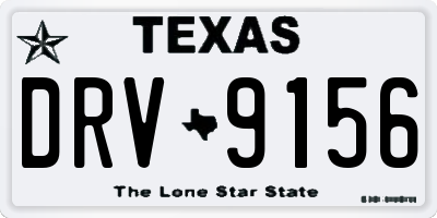 TX license plate DRV9156