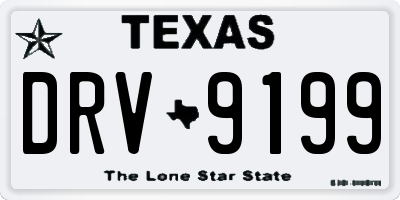 TX license plate DRV9199