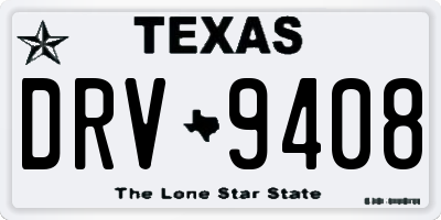 TX license plate DRV9408