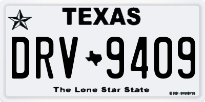 TX license plate DRV9409