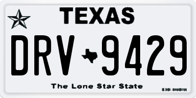 TX license plate DRV9429