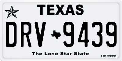 TX license plate DRV9439