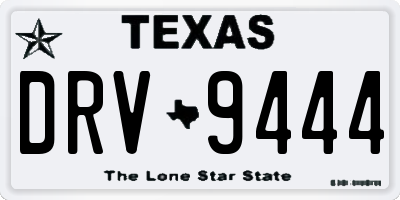 TX license plate DRV9444