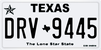 TX license plate DRV9445