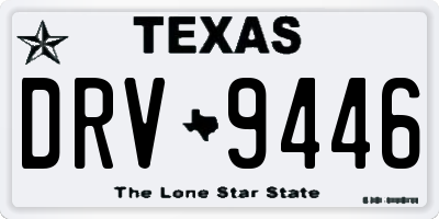 TX license plate DRV9446