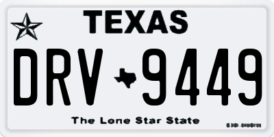 TX license plate DRV9449