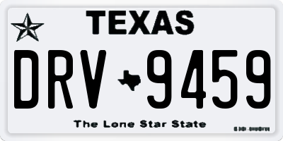 TX license plate DRV9459