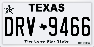 TX license plate DRV9466