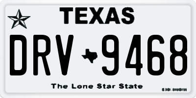 TX license plate DRV9468