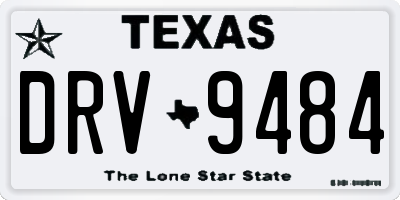 TX license plate DRV9484