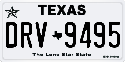 TX license plate DRV9495