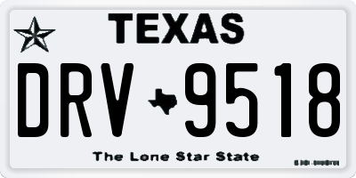 TX license plate DRV9518