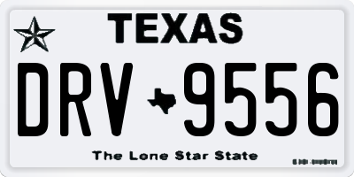 TX license plate DRV9556