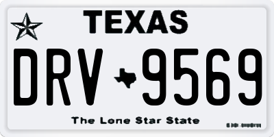 TX license plate DRV9569