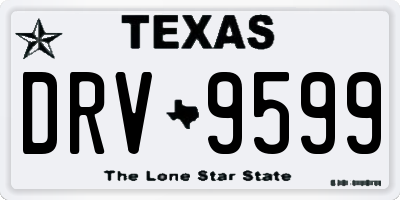 TX license plate DRV9599