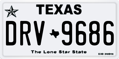 TX license plate DRV9686
