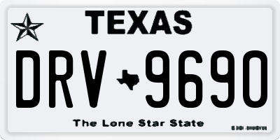 TX license plate DRV9690