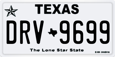 TX license plate DRV9699