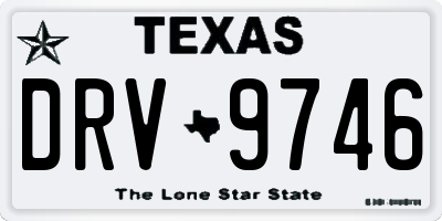 TX license plate DRV9746