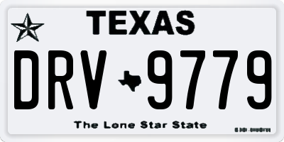 TX license plate DRV9779