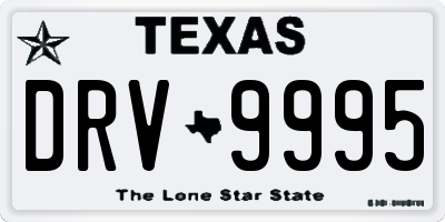 TX license plate DRV9995