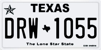 TX license plate DRW1055