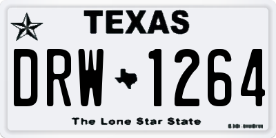 TX license plate DRW1264