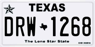 TX license plate DRW1268