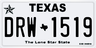 TX license plate DRW1519