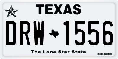 TX license plate DRW1556