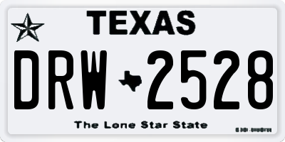 TX license plate DRW2528