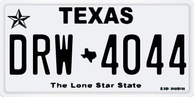 TX license plate DRW4044