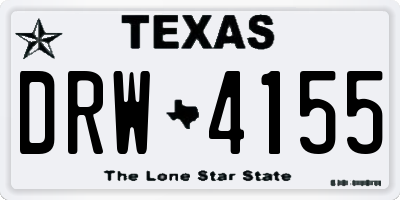 TX license plate DRW4155