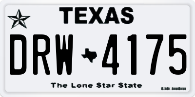 TX license plate DRW4175