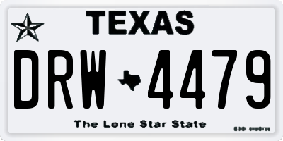 TX license plate DRW4479