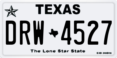 TX license plate DRW4527