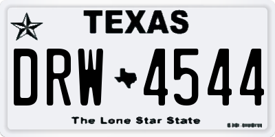 TX license plate DRW4544