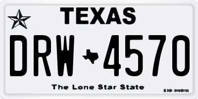 TX license plate DRW4570